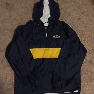Alpha Xi Delta rain jacket (pullover)